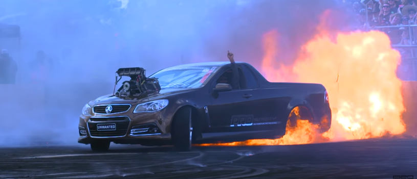 VIDEO: The Aussies show the world how burnouts are done!