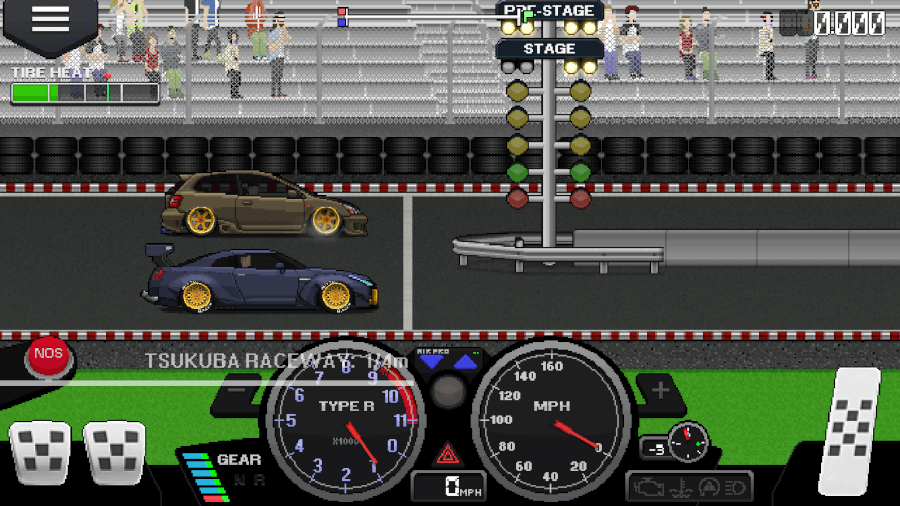 pixel car racer controls