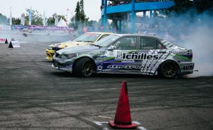 drifting 4 door saloon