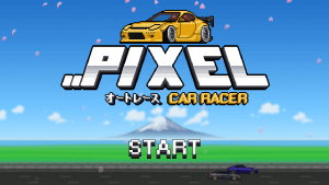 pixel car racer splash screen