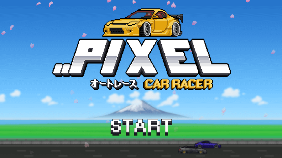 pixel car racer splash screen